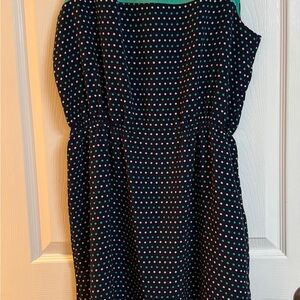 Tommy Hilfiger Black and Blue Polka Dot Dress